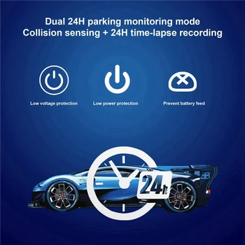 Avto DVR Vožnje Video Snemalnik, Kamera Spredaj ločljivosti 1080P za Volvo V90 S90 2017-2021 XC60 2018-2021 Wifi Parkiranje Zaslon Cam