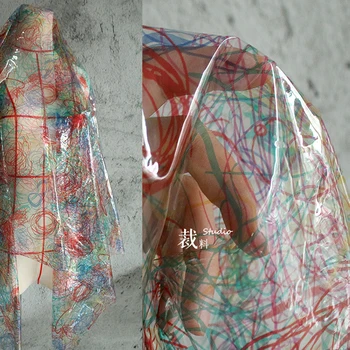 Membrana pregledno tiskanje tpu moda dežni plašč film nepremočljiva oblikovalec tkanine, oblačila za krpanje