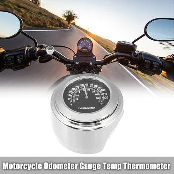 Motoforti Univerzalno Nepremočljiva Črno Bel Motocikel Merilnika prevožene poti Temp Termometer za Najbolj Motorna kolesa