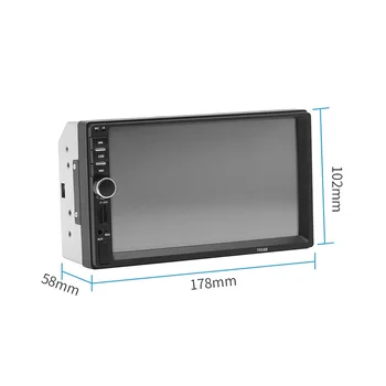 Univerzalni 7Inch 2 Din avtoradio Snemalnik Predvajalnik, Zaslon na Dotik, Stereo MP5 Bluetooth Predvajalnik s Kamero 7018B