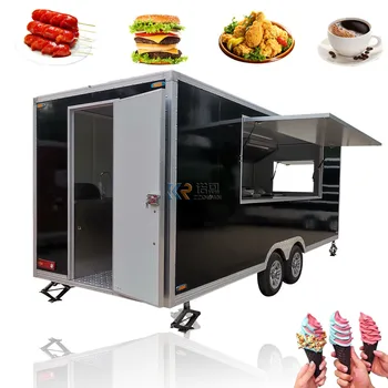 OEM 17ft Dolžina 7 m Širina Mobilne Prilagojene Hrane Prikolico Voziček Hot dog Priklopnika z Logo Design in Generator Polje