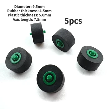 5pcs 9.5 mm gume ščepec roller pasu škripec za avdio predvajalnik magnetofon Stereo kasetofon
