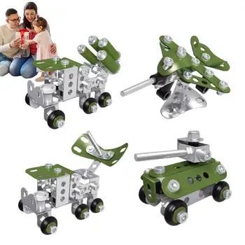 Tank Gradnik Inženiring Blok Avto Playset Izobraževalne Gradbenih Inženirskih Gradbenih Blokov Za Otroke Otrok