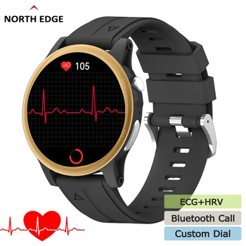 SEVERNI ROB NOV EKG Pametno Gledati Bluetooth Klic Moških je Pametno Gledati Šport ura Krvni Tlak utrip Srca IP67 Nepremočljiva