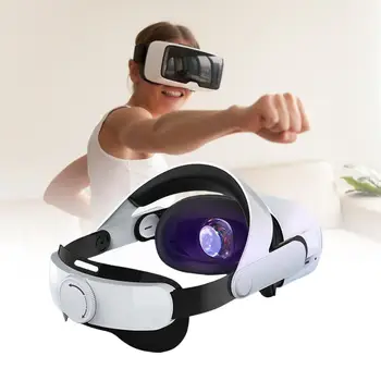 VR Glavo Nastavljiv Pritisk za lajšanje Ergonomska VR Slušalke Trak Zamenjava Baterije Trak Združljiv Za Oculus Quest 2