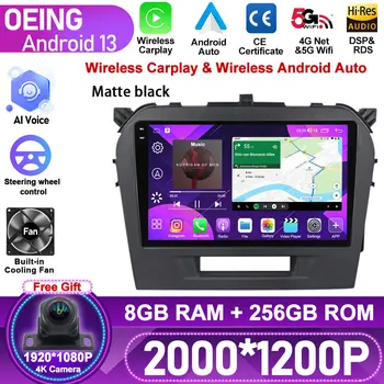 Brezžični Carplay Za Suzuki Vitara 4 2014 - 2018 Avto Radio Večpredstavnostna Video Predvajalnik Navigacija GPS Android Auto Ni 2din 2 din dvd