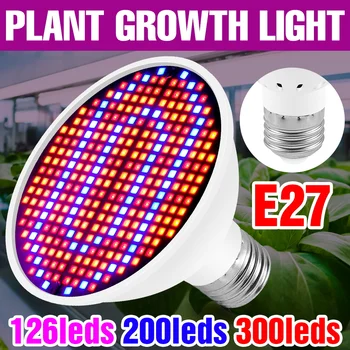 Led Grow Light E27 Phytolamp Toplogrednih Rastlin Luči Hydroponics Lučka Za Notranjo Gojenje Pozornosti Cvet, Ki Raste Šotor Polje Žarnica