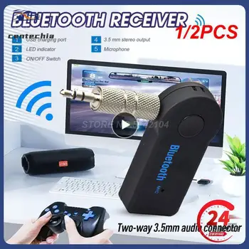 1/2PCS Brezžična tehnologija Bluetooth Sprejemnik Adapter 4.1 Stereo 3.5 mm Jack za Avto Glasbe, Audio Slušalke, Aux, ki Prejemajo Za Slušalke