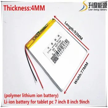 Nova Baterija 5500mAH Li-ion Tablični računalnik baterijo Za 7,8,9 palčni tablični RAČUNALNIK ICOO 3,7 V Polimer lithiumion Baterije Z Visoko Kakovostjo