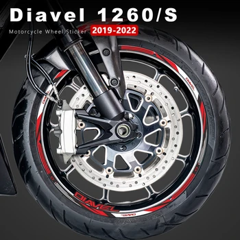Motorno kolo Kolo Nalepke Neprepustna za Ducati Diavel 1260S Pribor Diavel V4 1260 S 1200 2011-2023 2021 2022 Platišča Decal