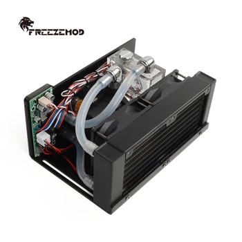 FREEZEMOD Prenosni Hladilnik Vode za Vgradnjo Speed-nastavljiv Tekočinsko Hlajenje Integrirano Prenosni Komplet MOD RGB LCD Mini Watercooling Set