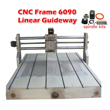 CNC 6090 Okvir Sestavljeni Mini CNC Usmerjevalnik z Stružnica Posteljo Kroglični Ležaj Vijak Koračnih Motornih Spojnik za CNC Graviranje Stroj