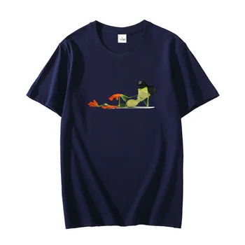 Kul žaba sončna Očala Retro Vintage Hipster Unisex Majica Cottoon grafični t majice Kratek Rokav T-shirt Poletje moška oblačila