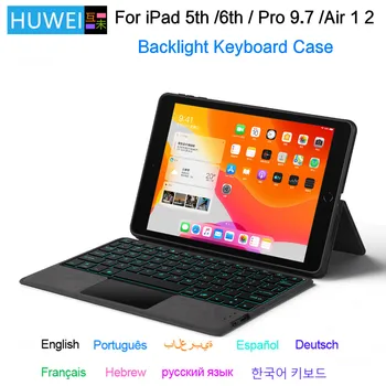 HUWEI Tipkovnice, Ohišje Za iPad 6. Generacije/ iPad 5. Gen 9.7 palčni IPad Zraka 1 2 Pokrovček za iphone pro 9.7 A1673 A1674 A1675 Primerih