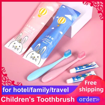 Brezplačna Dostava otroške zobne ščetke zobne paste Zobni Kompleti Potovanje Hotel Osebna Nega Naprave za Čiščenje Neodvisni Pack