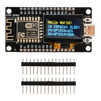 NodeMCU ESP8266 Razvoj Odbora z 0.96 Palčni OLED Zaslon CH340 Voznik Modul za Arduino IDE/Micropython Programiranje