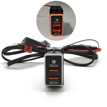 Dvojno USB priključek za Polnilnik Telefona Hitro Polnjenje Hitro Polnjenje Adapter Za Nissan X-Trail 2008-2012 Avto Dodatki
