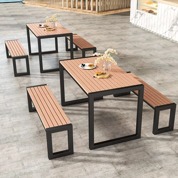 Po meri kavarni prostem tabelo po meri poslovnih plaza hrane ulica rainproof jedilno mizo in stoli na prostem park dolgo salon tabela