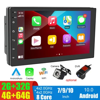 12V Pametna Android Carplay Igralec Car Audio Stereo Radio 8 Core 2+32 G 4+64 G 7/9/10palčni Zaslon DVR Kamera Avtomobilski Pribor