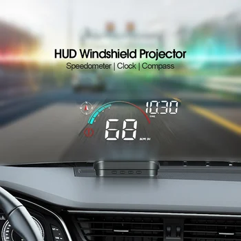 Hud Head Up Display Gps merilnik Hitrosti Avtomobila Pripomočke Na Vetrobransko steklo, Projekcija Digitalni Merilnik Hitrosti za Avto Reflektivni Univerzalni
