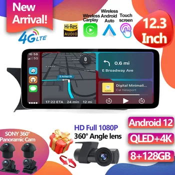 Za Benz C W204 2011-2014 12.3 Inch Android 12 Zaslon Na Dotik Avto Opremo Auto Carplay Video Radio Spremlja Multimedijski Predvajalnik