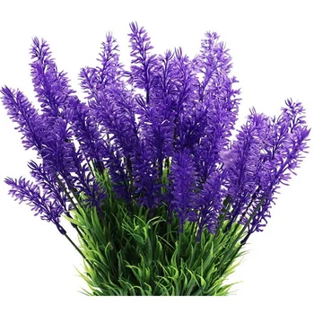 10 Snope Umetno Cvetje-Cvetovi Sivke, Zunanji UV Odporne Ponaredek Cvetje, Ne Zbledi Umetno Plastično Cvetje