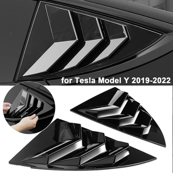 Avto Stransko Okno Spojler Splitter Kritje Trim Zadnji Trikotnik Reže Okno Odtenek Za Tesla Model Y 2019-2022