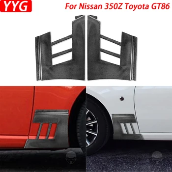Za Nissan 350Z 04-06 Za Toyota GT86 13-17 Ogljikovih Vlaken Spredaj Fender Addon Prezračevalni Kanal Blatnika Bodykits Avto Rekonstrukcija Dodatki