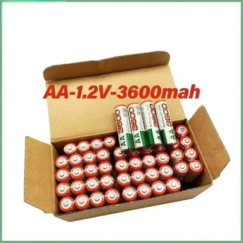 100% Nov AA Baterije 3600MAh Polnilne Baterije 1,2 V Ni-MH AA Baterije, ki je Primerna za Ure Miši, Električne igrače Svetilka Računalnik