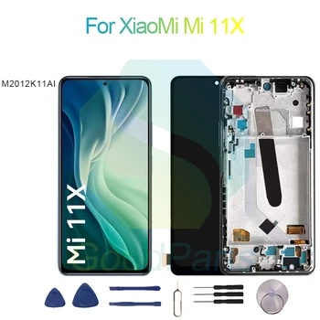 Za XiaoMi Mi 11X Zaslona Zamenjava 2400*1080 M2012K11AI Mi 11X LCD zaslon na Dotik, Računalnike