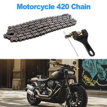 420 Motocikel Verigi, Standardna Roller 132 Povezavo Verige za 50cc 70cc 110cc 125cc Umazanijo Pit Bike ATV Quad Skuter, Mini Bike Pojdi Kart