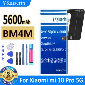 5600mAh YKaiserin Baterije BM4M za Xiaomi Mi 10 Pro 10Pro 5G Mi10 Pro Mi10Pro Novo Bateria + Progi ŠT.