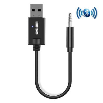 Mini 3,5 MM Priključek AUX Bluetooth Sprejemnik Komplet Avdio MP3 Glasbe Ključ USB Adapter za Brezžično Tipkovnico, FM Radio, Zvočnik