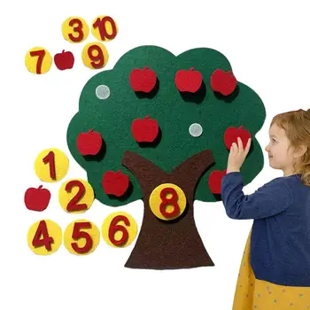 Počutil Jabolka Drevo Za Vrtec Vrtec Štetje Igro Štetje Igra Montessori Vrtec Vrtec Učne Dejavnosti