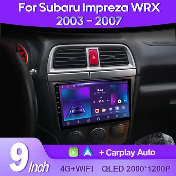 QSZN Za Subaru Impreza WRX 2003 - 2007 2K QLED Android 13 avtoradio Multimedijski Predvajalnik Videa, GPS AI Glas CarPlay 4G Vodja Enote